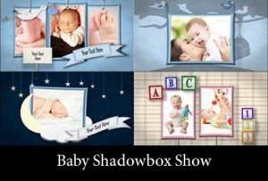 Baby themed photo slideshow motion montage